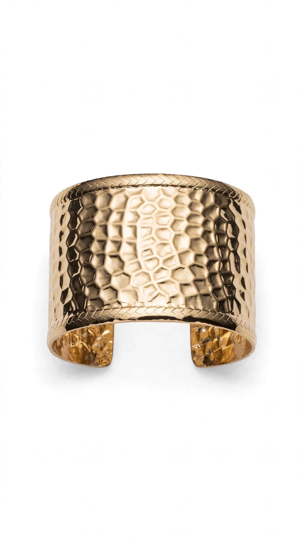 Bracciale rigido effetto martellato