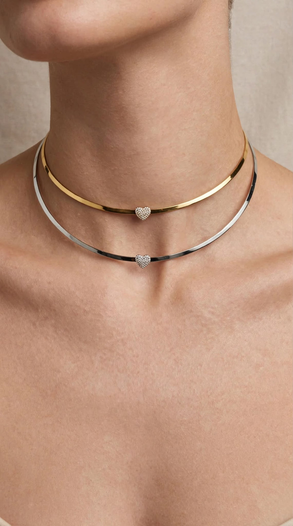 Collana rigida Heart