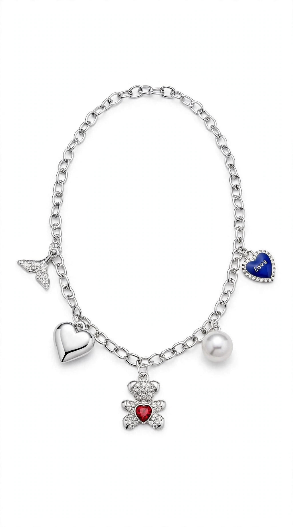 Collana Teddy con cuore