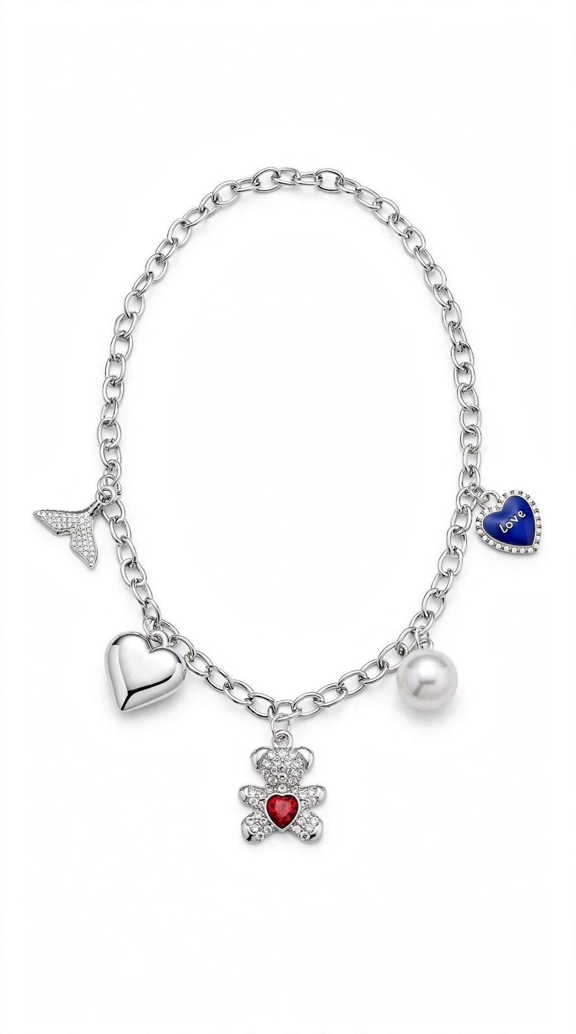 Collana Teddy con cuore